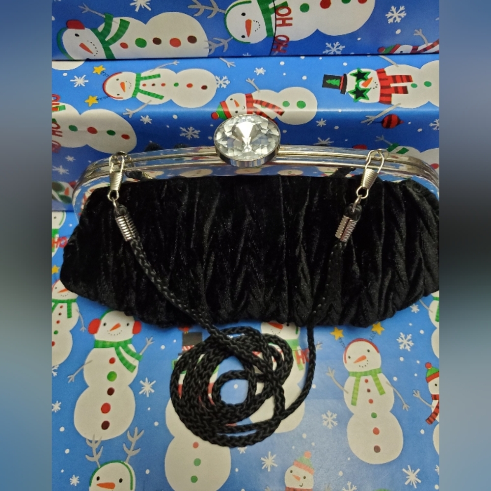 Nina Black Evening clutch/Crossbody bag